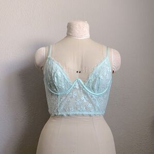 🪦Victoria’s Secret Dream Angel Mint Corset Size 34B